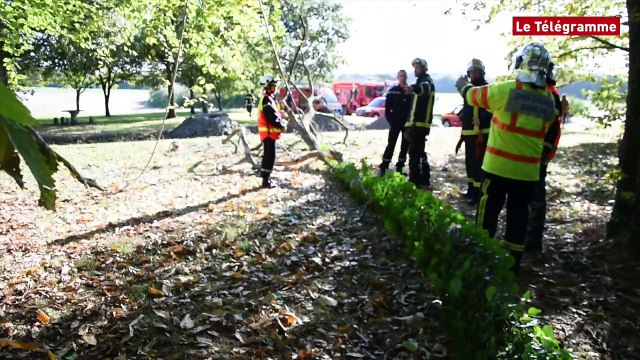Lorient. Tronçonnage : les pompiers se préparent aux intempéries