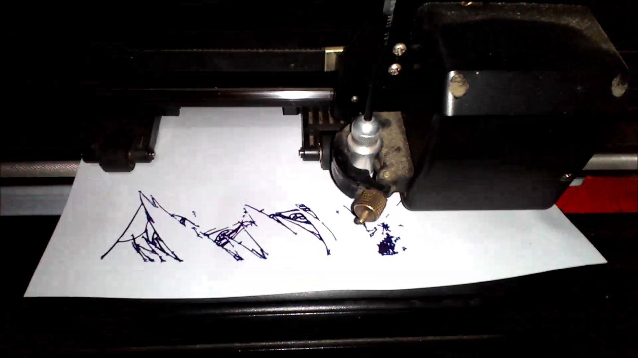 Drawing SASUKE with cutting machine