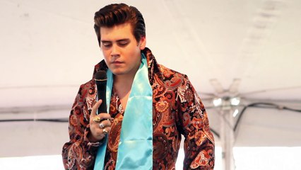 Taylor Rodriguez sings his song Elvis Week 2016