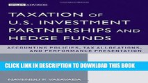 [PDF] Taxation of U.S. Investment Partnerships and Hedge Funds: Accounting Policies, Tax