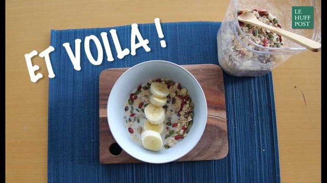 Trois recettes vite faites de mueslis maison