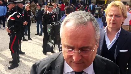 Lotito con la Lazio ad Amatrice - 19 Ottobre 2016