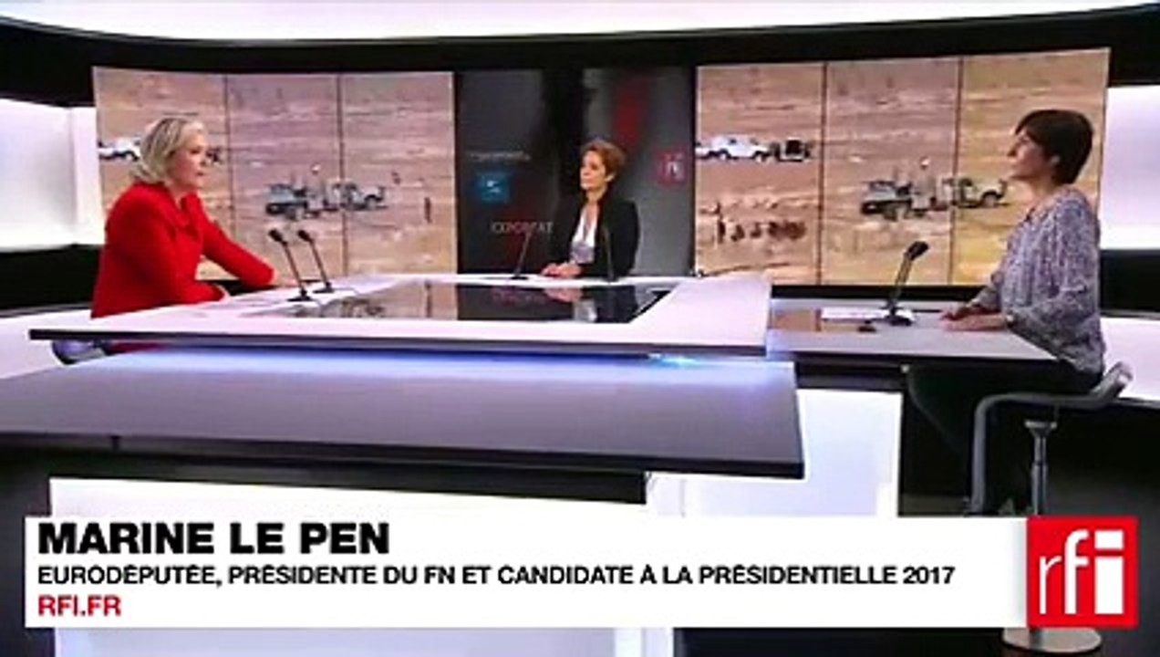 Marine Le Pen dans Mardi Politique sur RFI et France 24 - le 18.10.2016