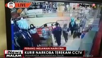 Kurir Narkoba Terekam CCTV Edarkan Sabu di Mal Samarinda
