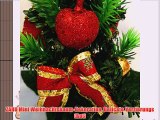 ZARU Mini Weihnachtsbaum-Dekoration Delicate Verzierungs (Rot)