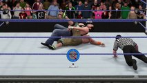 WWE 2K16 John Cena vs Dean Ambrose feat. AJ Styles (Smackdown Live 9/20/2016 Custom Scenario)