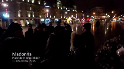 MADONNA Ghosttown Acoustic Place de la République, Paris December 2015