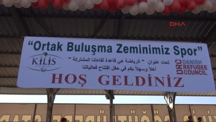 Kilis'te Türk ve Suriyeli Çocuklar Maç Yaptı