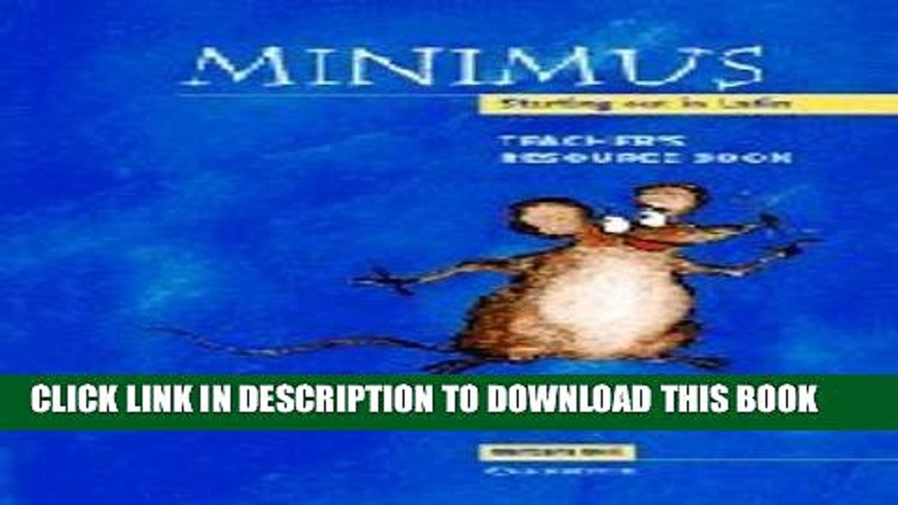 [DOWNLOAD]|[BOOK]} PDF Minimus Teacher s Resource Book: Starting out in Latin Collection BEST SELLER