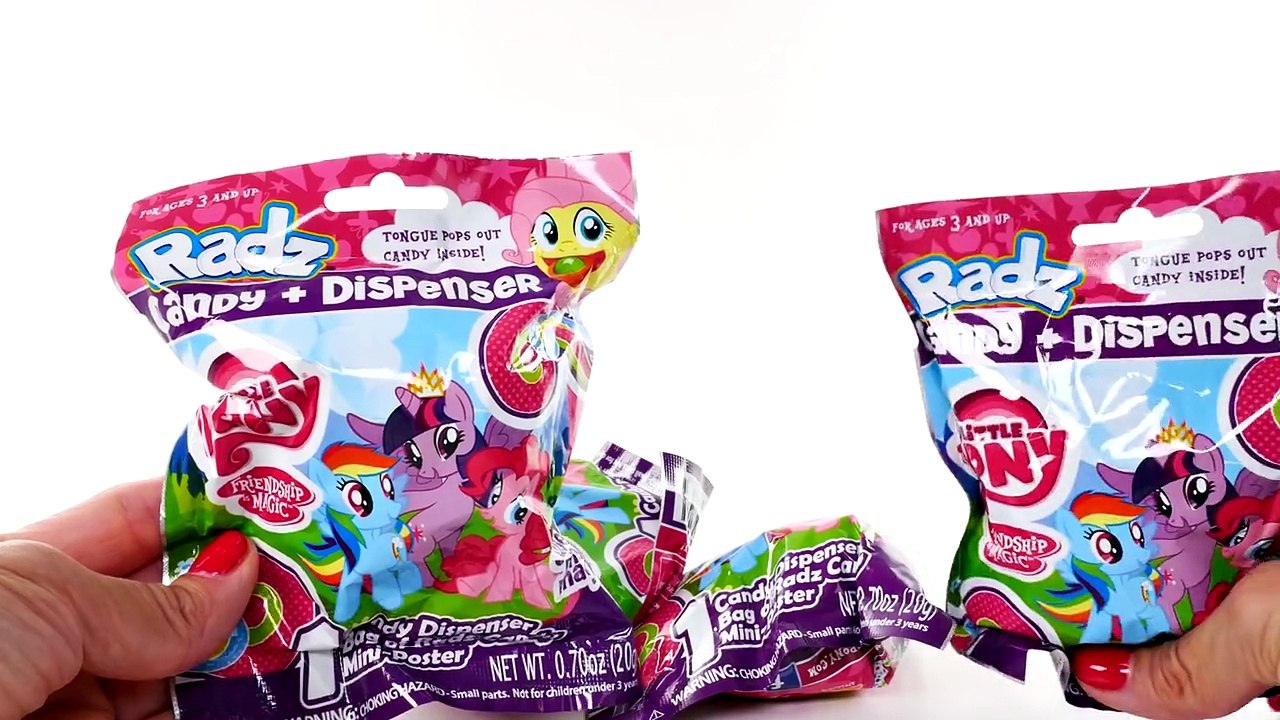 My Little Pony Candy _ MLP Toy Radz Dispensers Twilight Sparkle, Rarity, Fluttershy