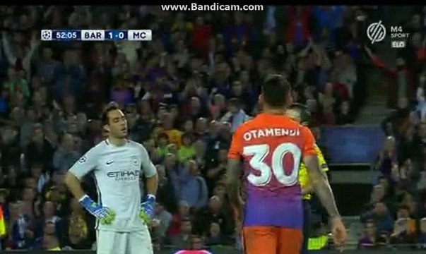 Claudio Bravo RED CARD - Barcelona 1-0 Manchester City 19.10.2016