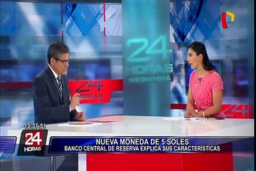 Banco Central de Reserva pone en circulación nueva moneda de 5 soles