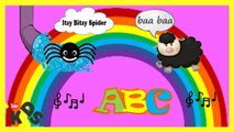 Incy Wincy Spider | ABCDEFGHIJKLMNOPQRSTUVWXYZ | Baa baa black sheep | kids rhymes