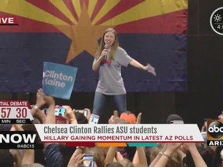Chelsea Clinton stops by ASU to campaign for her mother