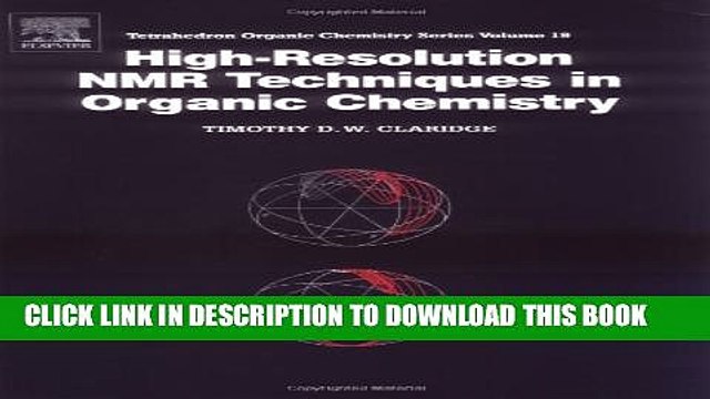 [DOWNLOAD] PDF High-Resolution NMR Techniques in Organic Chemistry (Tetrahedron Organic Chemistry