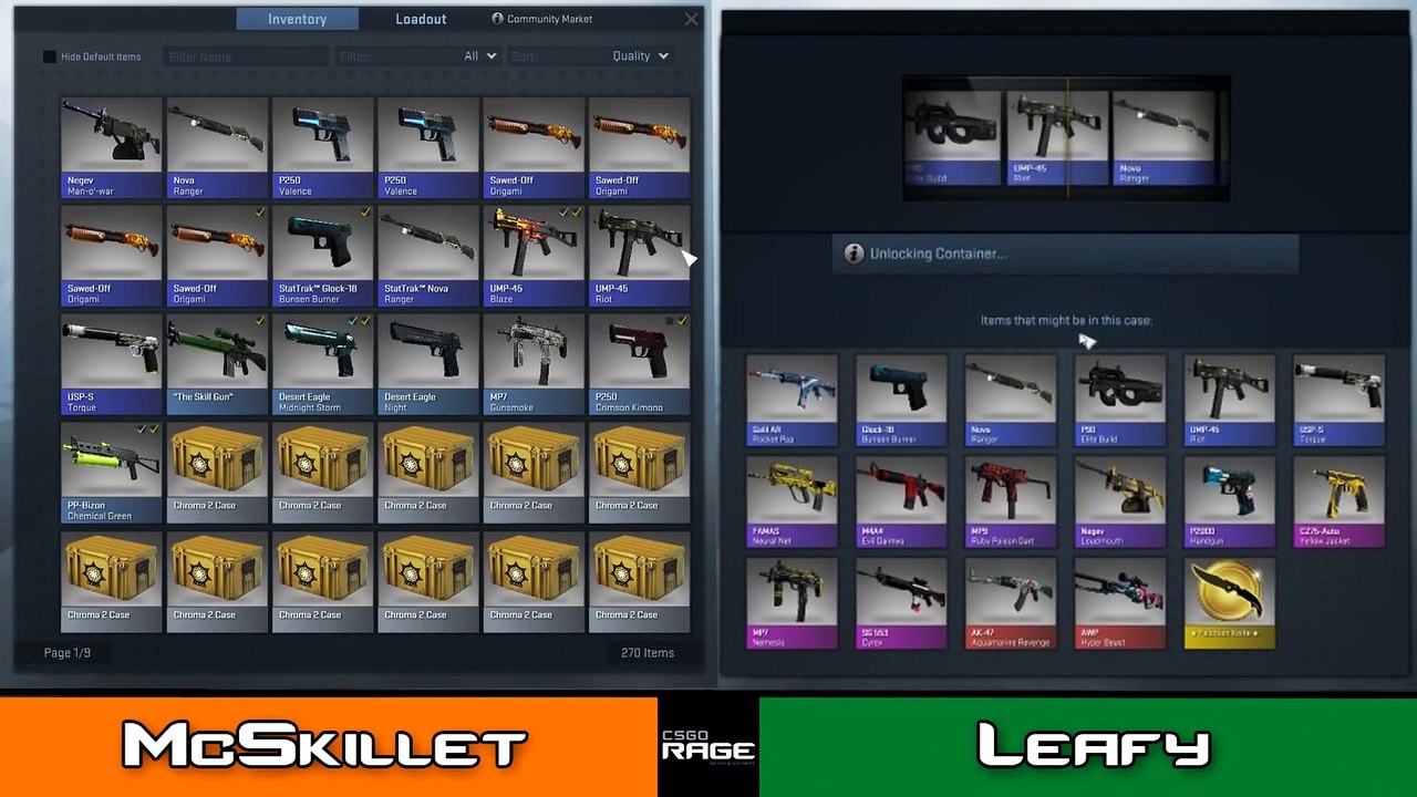 CS GO - Case Opening 1v1 Challenge Feat. Leafy!