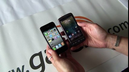 Apple iPhone 4 vs. HTC Desire Video Review - by Gazelle_com