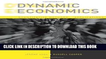 [DOWNLOAD]|[BOOK]} PDF Dynamic Economics: Quantitative Methods and Applications New BEST SELLER