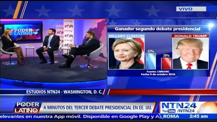 El rol de Clinton para el debate es consolidarse como la candidata que va adelante: Carlos Mercader