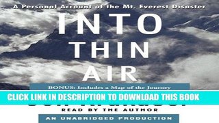 [BOOK] PDF Into Thin Air: A Personal Account of the Mt. Everest Disaster Collection BEST SELLER