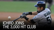 Ichiro Joins the 3,000 Hit Club