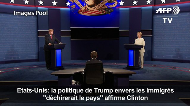 Le plan d'immigration de Trump déchirerait le pays (Clinton)