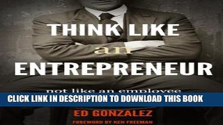 [PDF] Think like an Entrepreneur, not like an employee Full Collection