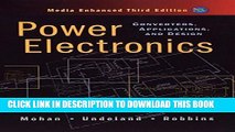 [PDF] Power Electronics: Converters, Applications, and Design Full Collection