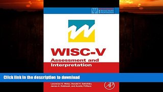 FAVORITE BOOK  WISC-V Assessment and Interpretation: Scientist-Practitioner Perspectives