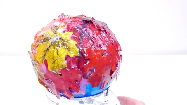 How To Make a Homemade Candy Bowl using Fall Leaves - Fun Fall Crafts for Kids with DCTC