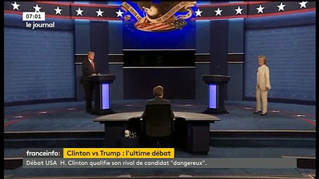 Débat Trump/Clinton: Les candidats ne se sont pas serré la main -Trump refuse de s'engager à accepter le résultat de l'