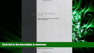 READ THE NEW BOOK Philosophy of Law: Classic and Contemporary Readings with Commentary READ EBOOK