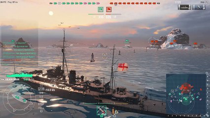 WoWs Black Swan I tier British Navy Tree