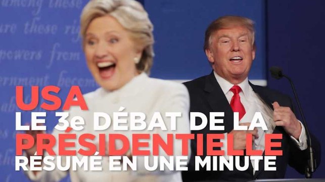Clinton - Trump : ce qu'il faut retenir du 3e débat de la présidentielle US
