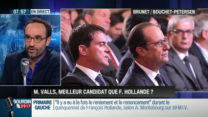 Brunet & Bouchet-Petersen: Manuel Valls serait-il un meilleur candidat que François Hollande ? - 20/10