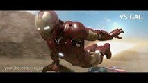 Civil War - Iron Man vs Captain America -  Part1 (FIGHT SCENE) feat new Spiderman