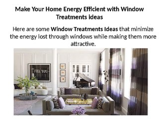 Your Home Energy Efficient with Window Treatments ideas