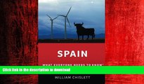 READ THE NEW BOOK Spain: What Everyone Needs to KnowÂ® READ EBOOK
