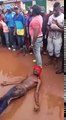 Two notorious thieves caught and beaten by mob in Bamenda, Cameroon