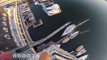 FOLIE : Un homme saute de 40m dans un port en se filmant