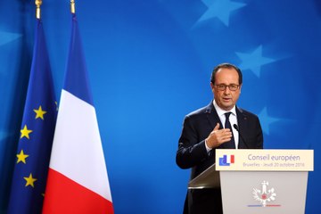 Conférence de presse au Conseil européen