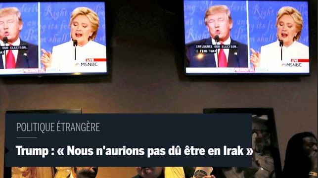 Clinton et Trump s'écharpent sur la politique étrangère