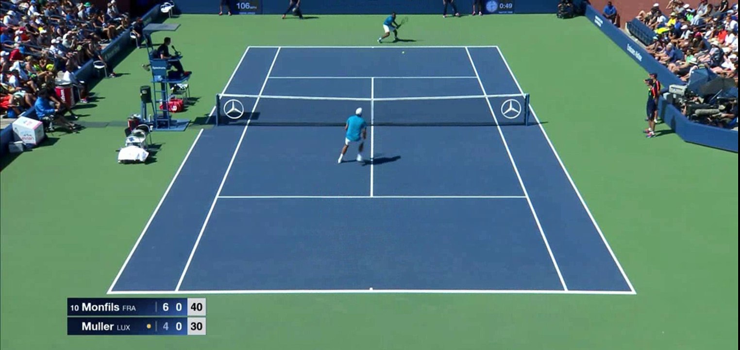Gael Monfils Breaks the clock