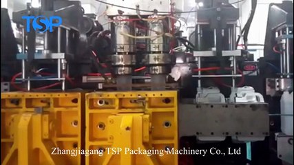 Automatic double station extrusion PP bottle blowing machine for jerry can