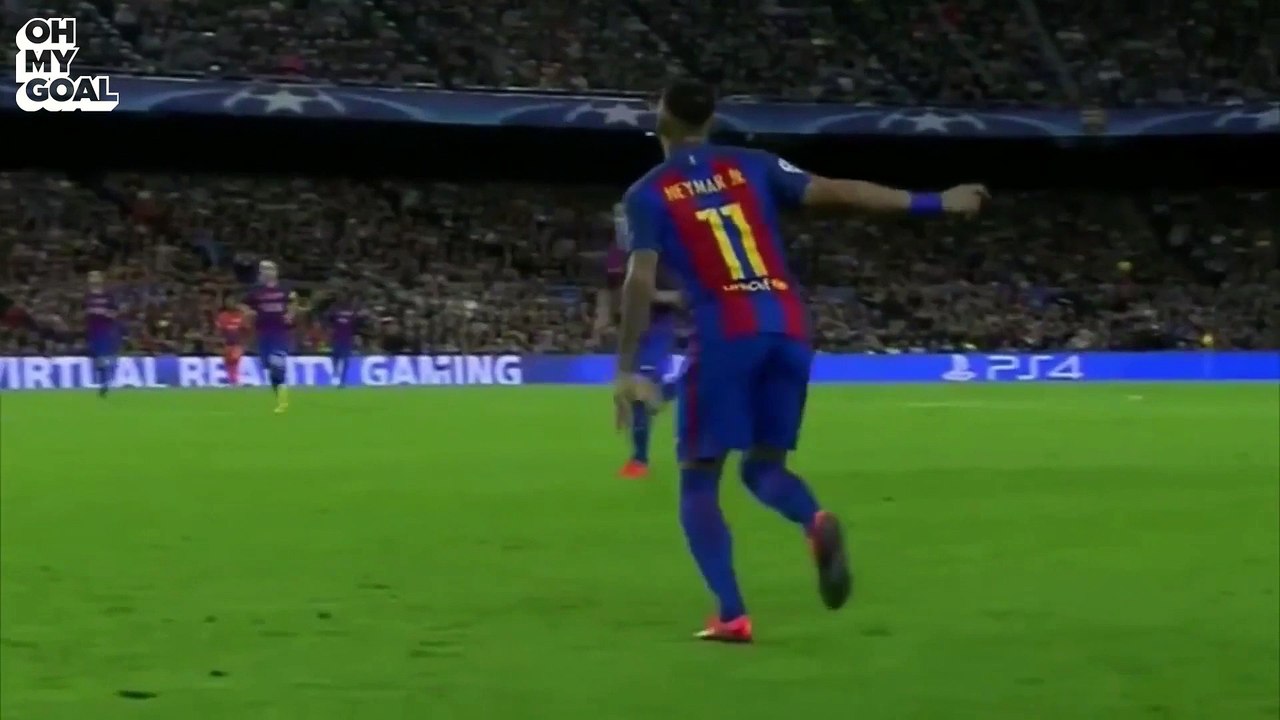 Incredible Neymar 40 Yard Control Of the Ball Vs Manchester city
