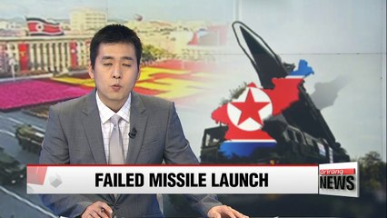 N. Korea fires another missile in five days, ends in failure
