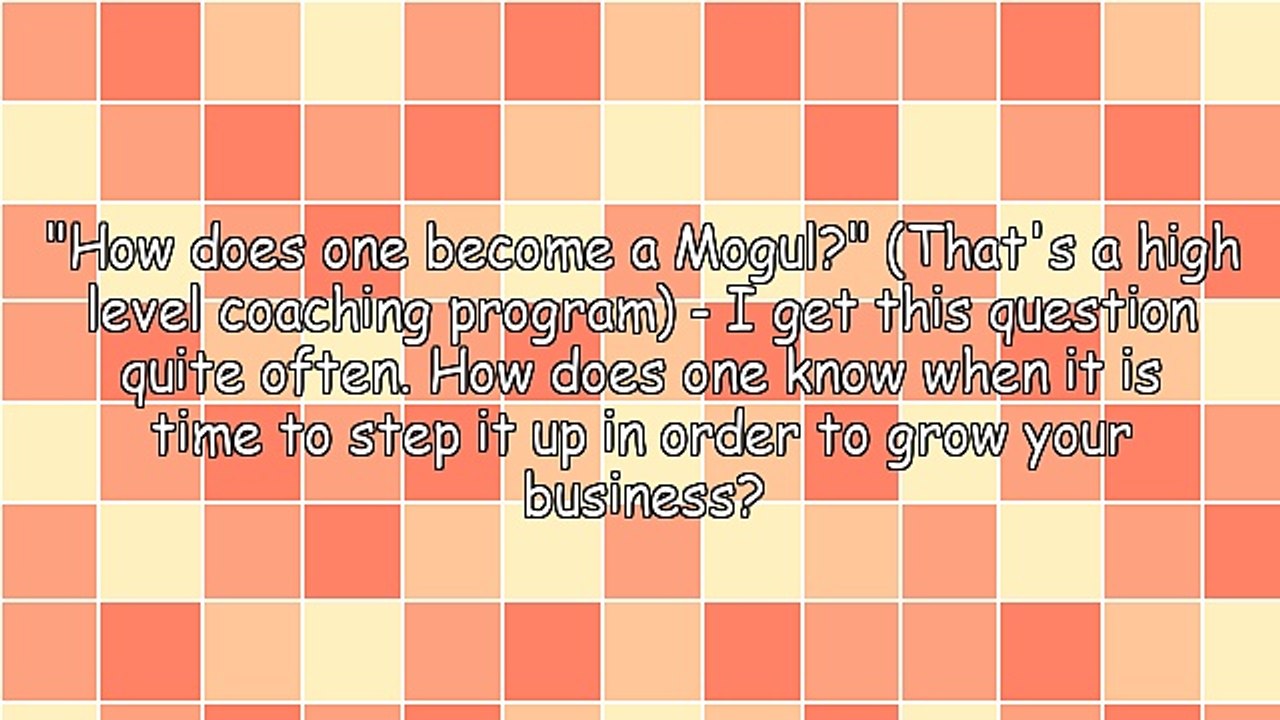 When to Step It Up