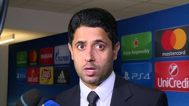 C1 - Paris SG: Nasser Al-Khelaïfi & Blaise Matuidi saluent la prestation de Adrien Rabiot