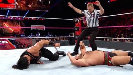 Roman Reigns & Sasha Banks vs. Rusev & Charlotte - Mixed Tag Team Match: Raw, Oct. 10, 2016