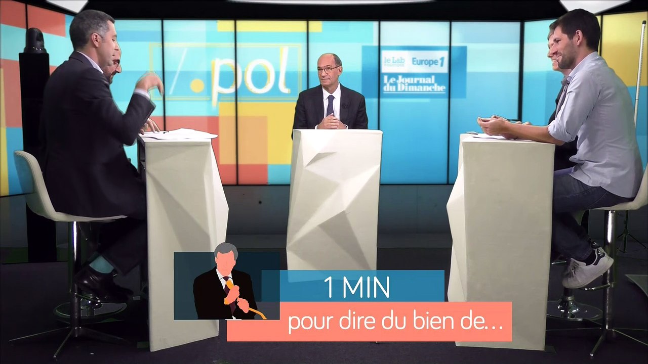 Éric Woerth essaye de dire du bien de la "fille" Najat Vallaud-Belkacem dans l'émission ".pol"